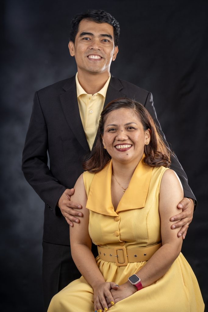 The school’s two founders smiling with pride and happiness.